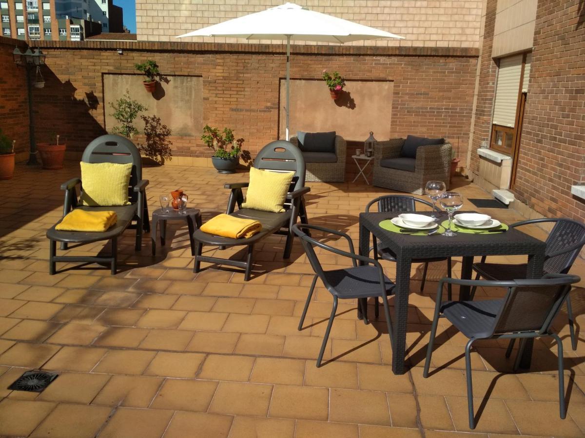 Espronceda 22 Terraza Privada Appartement Gijón Buitenkant foto